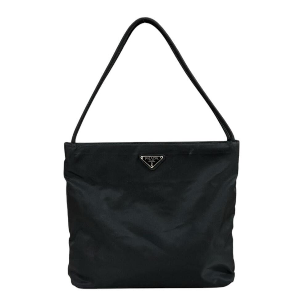 Prada Tote Bag Handbag Nylon B6242 Black Women's PRADA - Picture 1 of 15